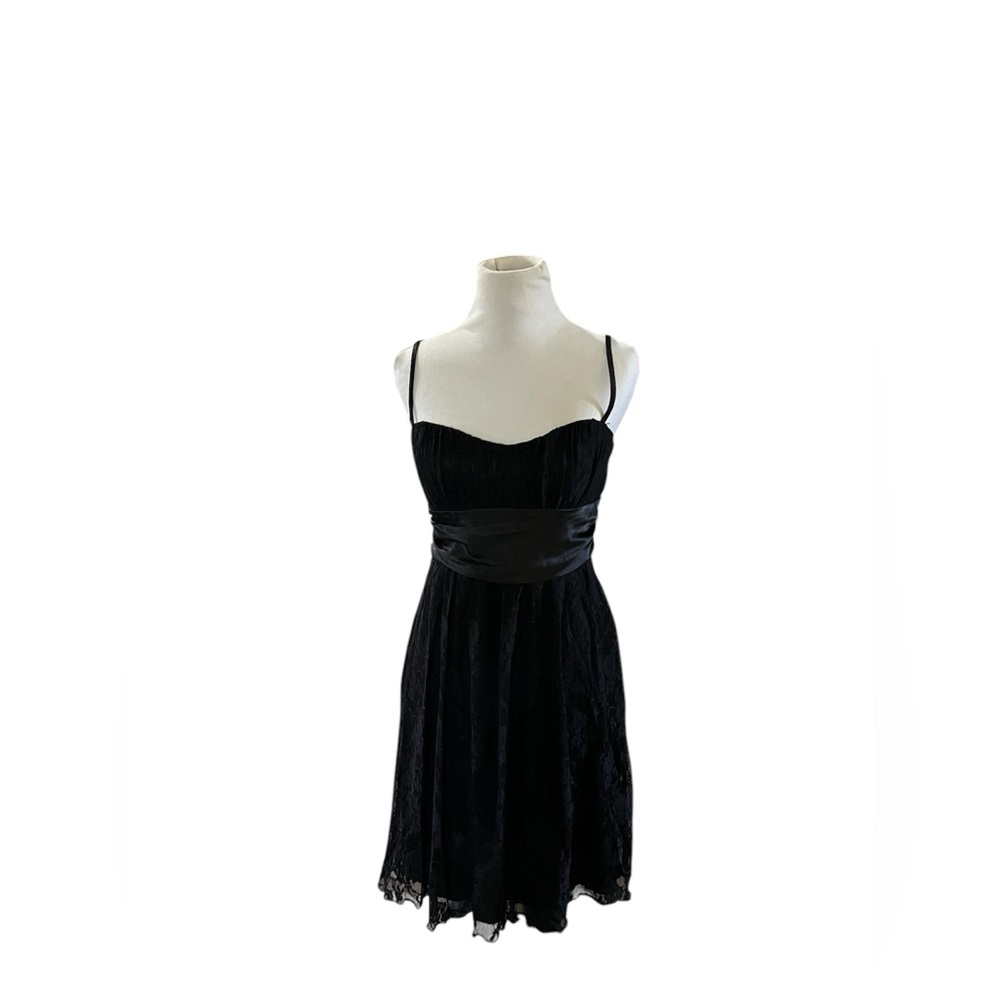 Speechless Y2K black floral Babydoll Stretch Lace Dress M witchy whimsigoth goth